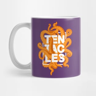 Tentacles – Pumpkin orange (white-out) Mug